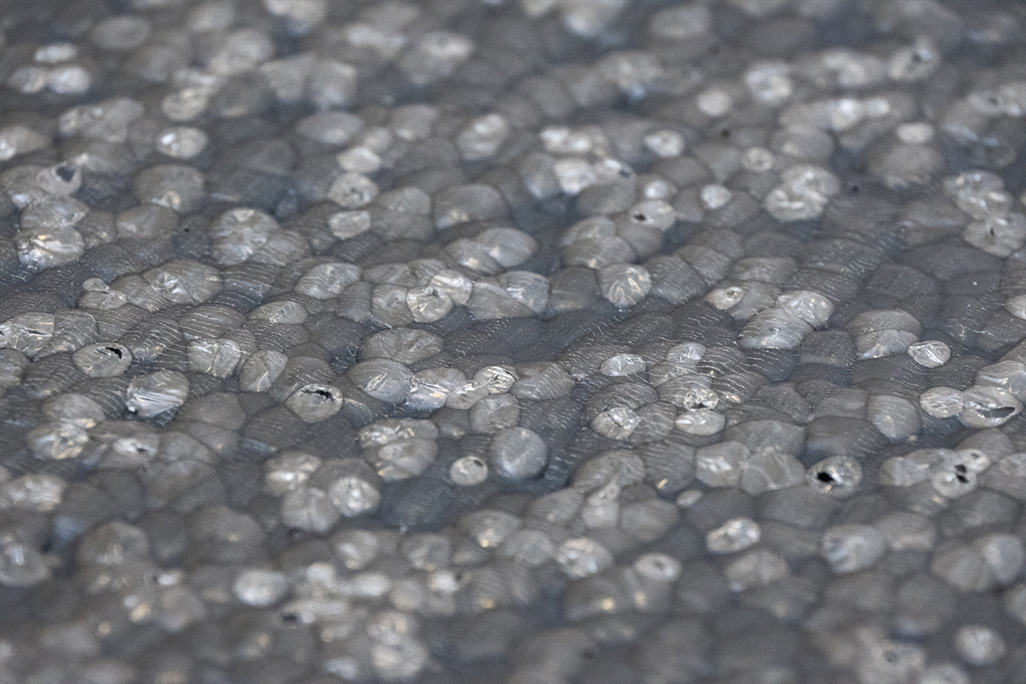 Close-up of a soni RESIST sound insulation panel