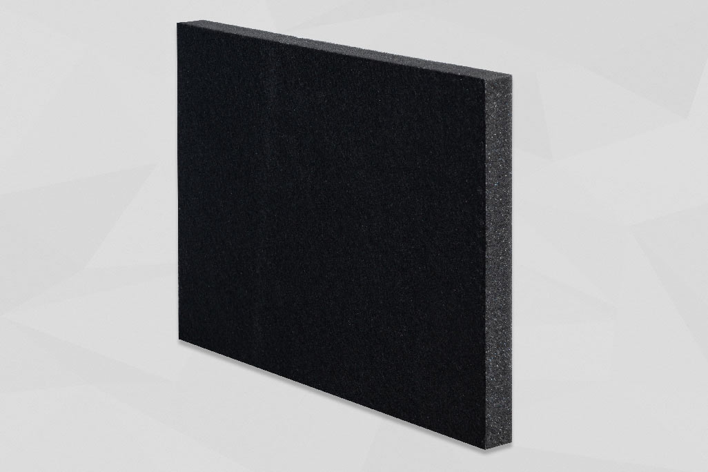 Panneau acoustique noir épaisseur 30 mm en polyester