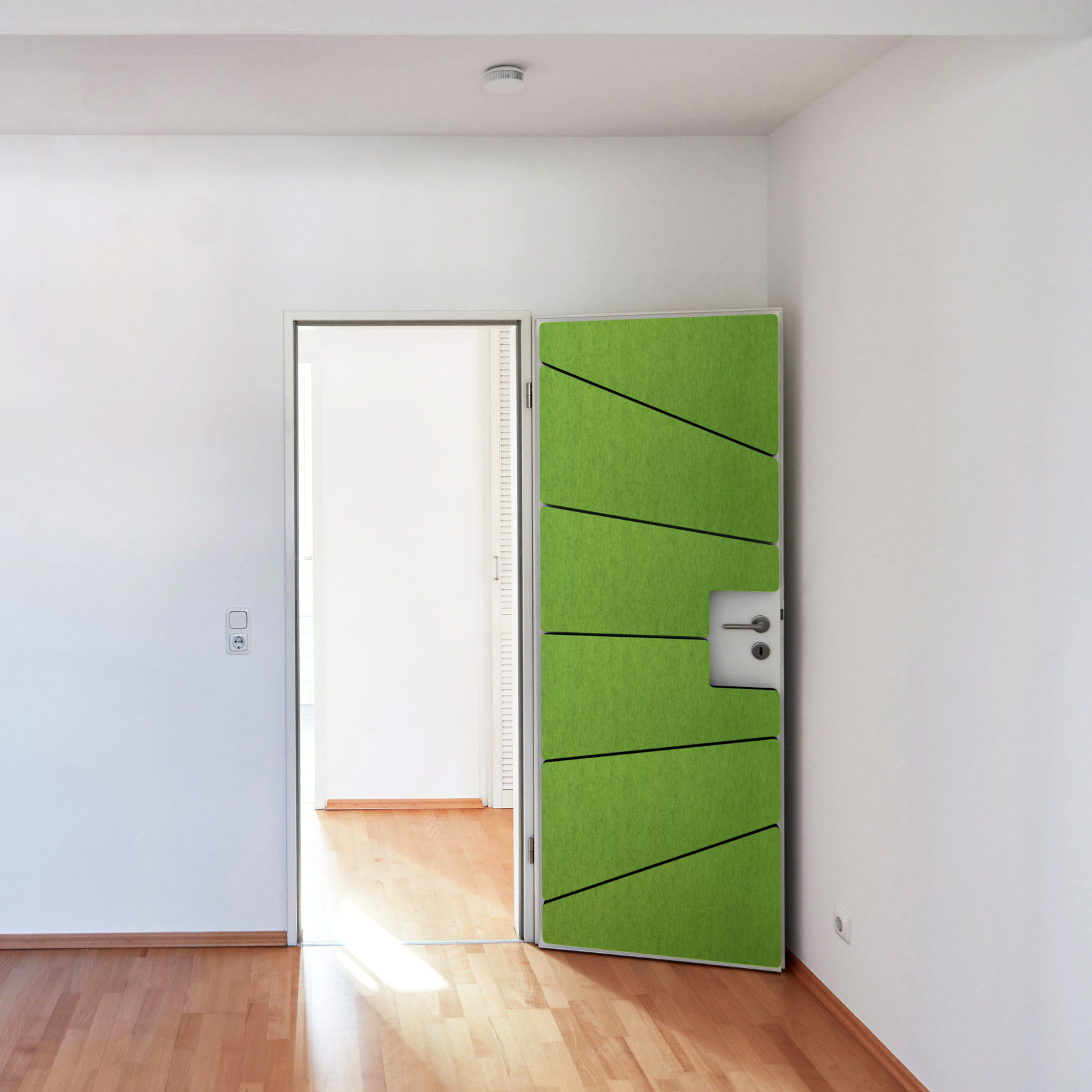 High-quality door insulation that also adds visual appeal